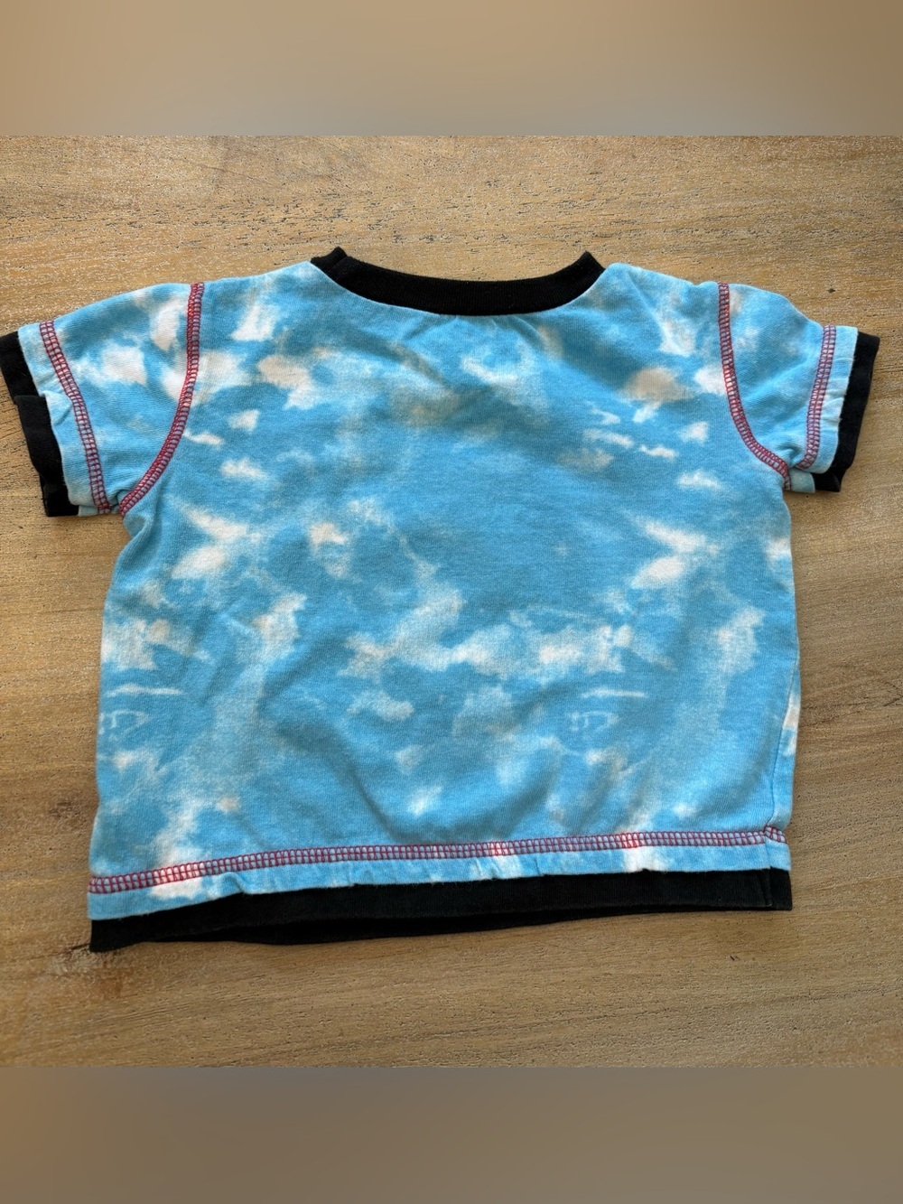 Disney Mickey Mouse 12M Shirt Sky Tie Dye Applique Embroidered 100% cotton - Picture 3 of 6